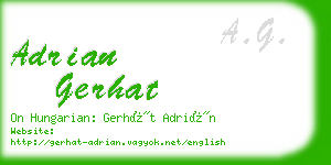 adrian gerhat business card